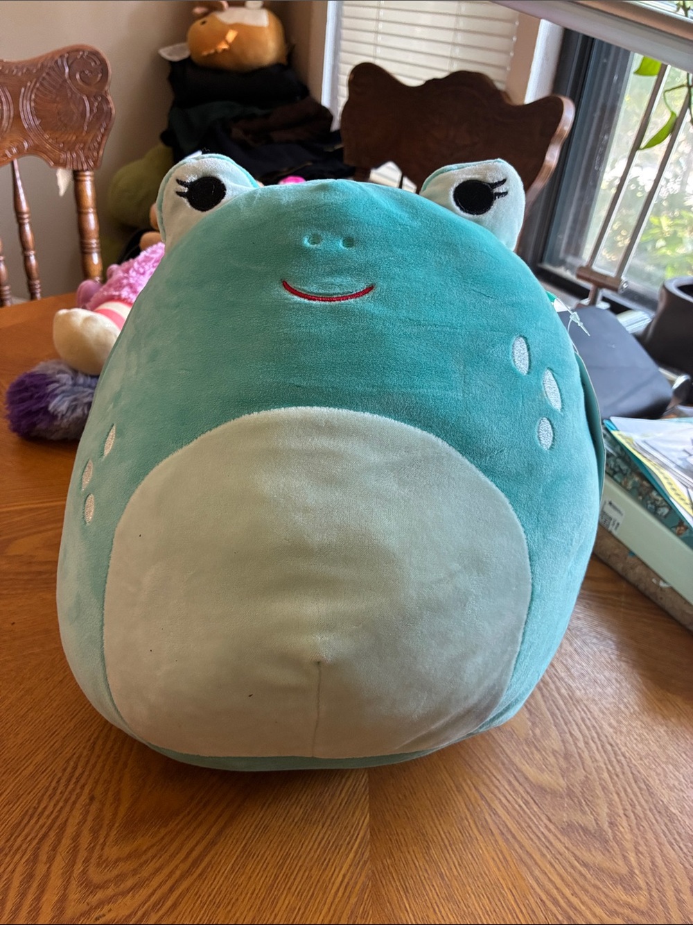 Squishmallows Teal Frog Plush